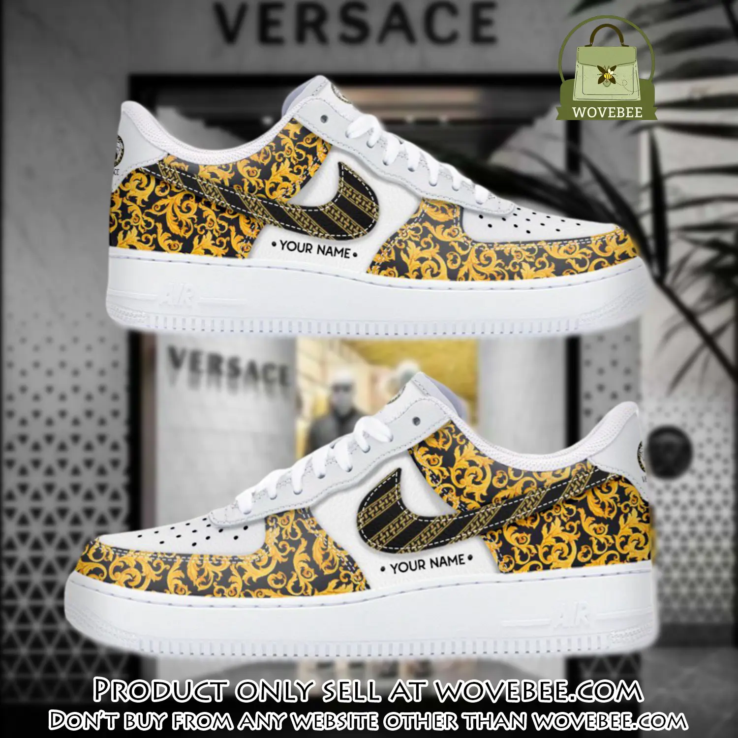 Personalized versace luxury air force 1 sneakers limited af1 shoes oaf1020 wvb4313452